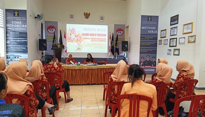 Pertemuan Rutin Dharma Wanita Persatuan Lapas Ampana Pererat Silaturahmi