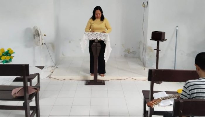 Ibadah Rutin Warga Binaan Nasrani Lapas Ampana, Dengan Tema “Kasih Setia Tuhan”