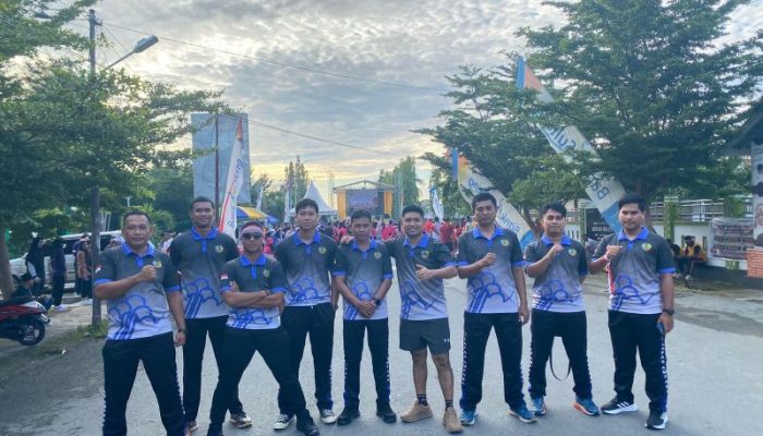 Meriahkan HUT Bhayangkara ke-78, Petugas Lapas Ampana Ikuti Olahraga Bersama