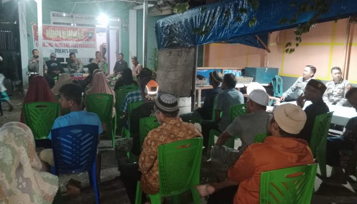 Wujudkan Kamtibmas Kondusif Jelang Pilkada Serentak 2024, Polres Buol Gelar Kopi Binmas