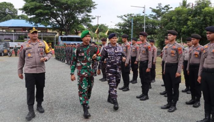 TNI-Polri Di Buol Siap Amankan Agenda Nasional Dengan Gelar Apel Bersama