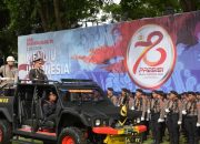 Upacara Hari Bhayangkara ke-78 di Kantor Gubernur Sulteng, Khidmat dan Sukses