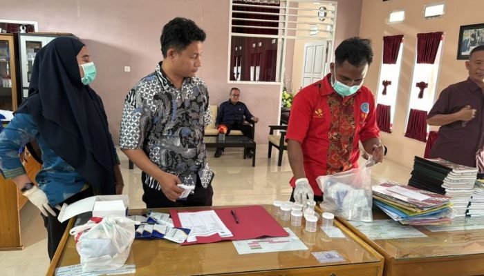 BNN Touna Lakukan Tes Urine, Deteksi Dini Penyalahgunaan Narkoba di Istansi Pemerintah dan Lingkungan Pendidikan