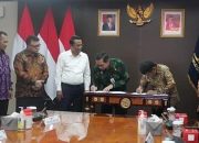Disaksikan Menkumham R.I, Kakanwil Kumham dan Gubernur Sulteng Teken Nota Kesepahaman Pembiayaan Iuran BPJS untuk Warga Binaan