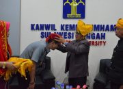 Kakanwil Kemenkumham Sulteng, Hermansyah Siregar, Dianugerahi Gelar Adat Tadulako oleh Badan Musyawarah Adat Sulteng
