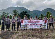 Polsek Ampana Kota Dukung Ketahanan Pangan Lewat Tanam Jagung