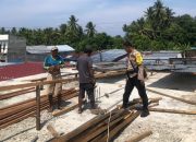 Polsek Ampana Kota Lakukan Monitoring dan Pendataan Korban Bencana Angin Puting Beliung