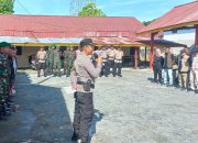 Polsek Ampana Kota Gelar Apel bersama Menjelang Pungut dan Hitung Suara Pilkada