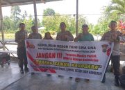 20 Hari Menjelang Pencoblosan, Subsatgas Binmas Tak Henti Henti Himbau Masyarakat Sukseskan Pilkada