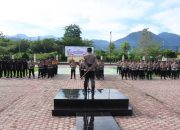Kapolres Touna Pimpin Apel Penerimaan BKO Polda Sulteng Untuk Pengamanan TPS Pilkada Serentak 2024