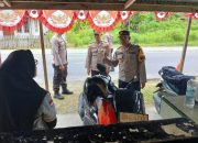Cek Pospam Malotong, Wakapolres Touna Berikan Motivasi Kepada Personel