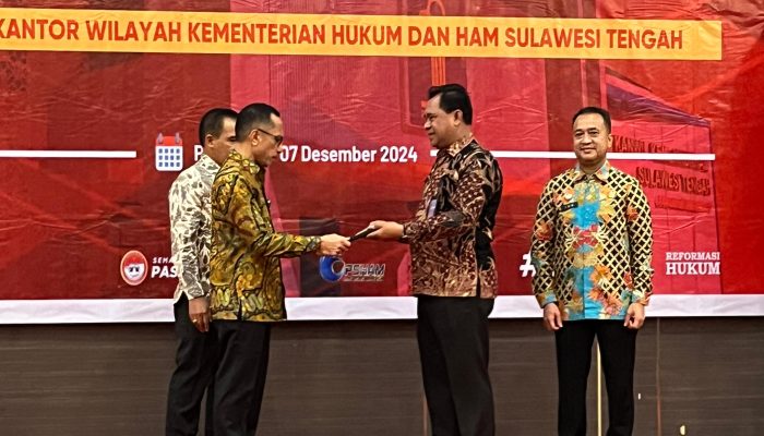 Lapas Ampana Terima Penghargaan Terbaik 1 Sebagai Satker Dengan Kategori RKT-RB Terbaik tahun 2024