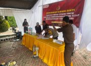 Wakapolres Touna Hadiri Pemusnahan Barang Bukti Di kantor Kejari Touna