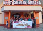 Wakapolres Touna Pimpin Kegiatan Minggu Kasih di Gereja Calvary Ampana