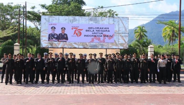 Jadi Irup Peringatan Hari Bela Negara, Wakapolres Touna Bacakan Amanat Presiden