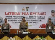 Jelang Pilkada, Polres Touna Gelar Lat Pra Ops Mantap Praja Tinombala 2024