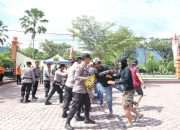 Siap Amankan Pilkada, Polres Touna Gelar Peragaan Simulasi Sispamkota