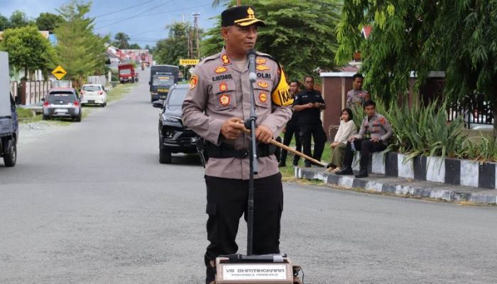 Pimpin Apel Kesiapan, Kapolres Touna Komitmen Berikan Pelayanan Terbaik