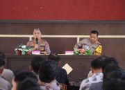 Kunjungi Polres Touna, Kabid Propam Polda Sulteng Ingatkan Personel Bekerja Dengan Baik