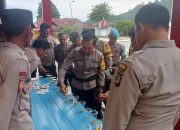 Personil Polsek Tojo dan Polsub Sektor Tojo Barat Ikuti Tes Urine Narkoba