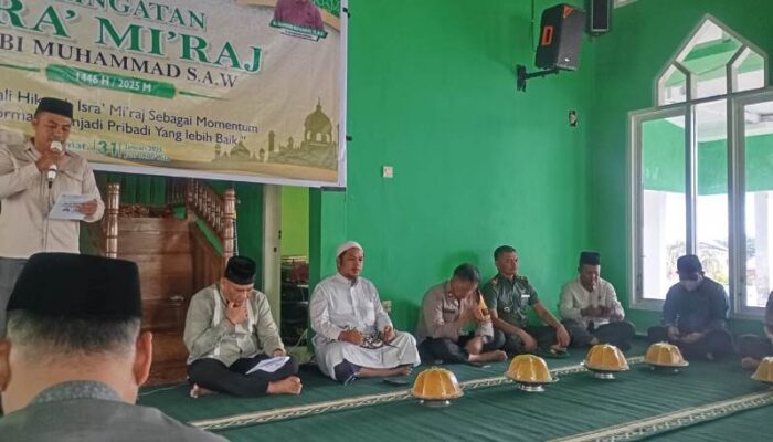 Wakapolres Touna Hadiri Peringatan Isra’ Mi’raj Nabi Muhammad SAW 1446 H Tahun 2025 Tingkat Kabupaten Touna