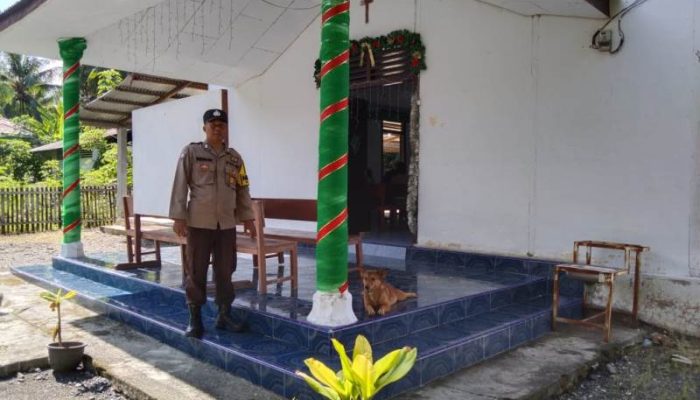 Berikan Rasa Aman, Polres Touna dan Jajaran Lakukan Monitoring Ibadah Minggu Umat Nasrani