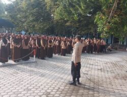 Sat Binmas Polres Touna Kunjungi SMK Negeri 1 Ampana Kota, Berikan Himbauan Kamtibmas