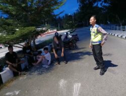 Polres Touna dan Jajaran Tingkatkan Patroli Usai Sahur Antisipasi Balap Liar