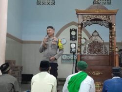 Kapolsek Ampana Kota Laksanakan Safari Ramadhan, Selipkan Pesan Kamtibmas