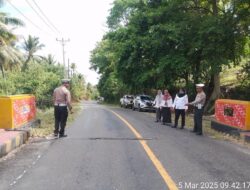 Gandeng Dishub Touna, Sat Lantas Polres Touna Survey Jalur Arus Mudik Lebaran