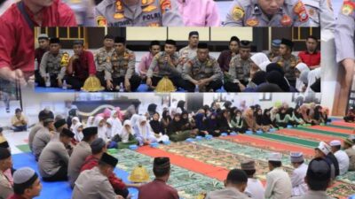 Polres Touna Gelar Buka Puasa Bersama Insan Media dan Santri Ponpes Khairul Amin