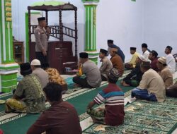 Polres Touna Sosialisasikan Mudik Aman, Keluarga Nyaman Lewat Tarawih Keliling