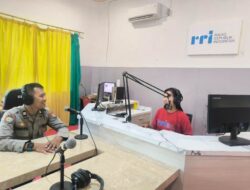 Subsatgas Binmas Ops Ketupat Tinombala 2025 Polres Touna Berikan Himbauan Mudik Lewat RRI