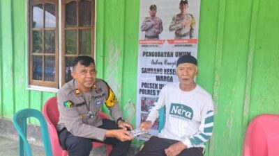 Lakukan Terobosan Sambang Kesehatan, Kapolsek Ulubongka Ingin Lebih Dekat Dengan Masyarakat