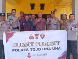 Lewat Jumat Curhat, Kasat Binmas Polres Touna Imbau Warga Laporkan Jika Melihat Tindak Pidana