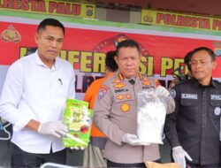 Polresta Palu Ungkap Kasus Sabu 2,4 Kilogram Di jalan Garuda Palu