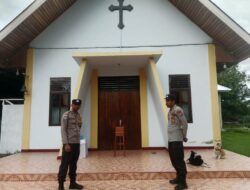 Polres Touna Patroli Monitoring Ibadah Di Gereja