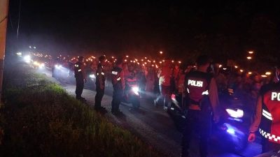 Polres Touna Terjunkan Ratusan Personel Amankan Malam Takbir Idul Adha 1446 H