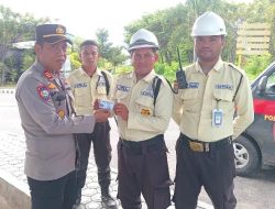Kasat Binmas Polres Touna Sambang dan Pembinaan Satpam di PLTU Sabo