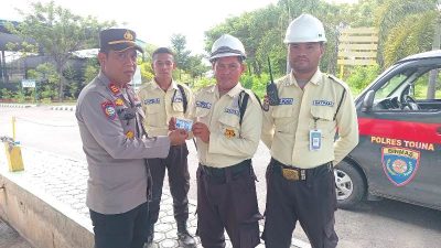 Kasat Binmas Polres Touna Sambang dan Pembinaan Satpam di PLTU Sabo
