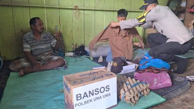 Viral Di Media Sosial, Tangisan Bocah di Pulau Togean Menggugah Kapolsek Unauna Berikan Bantuan