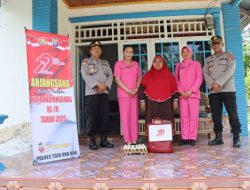 Tradisi Hari Bhayangkara, Polres Touna Anjangsana Ke Kediaman Purnawirawan Polri dan Warakawuri