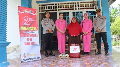 Tradisi Hari Bhayangkara, Polres Touna Anjangsana Ke Kediaman Purnawirawan Polri dan Warakawuri