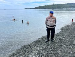 Satpolairud Polres Tojo Una-Una Amankan Objek Wisata Pantai, Imbau Pengunjung Jaga Keselamatan dan Kebersihan