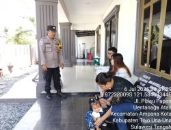 Polsek Ampana Kota Gelar Minggu Kasih dan Himbauan Kamtibmas di Gereja GKII Ampana