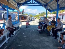 Jaga Kamtibmas dan Keselamatan Laut, Kasat Binmas Polres Touna Sambangi Nelayan Kelurahan Bailo