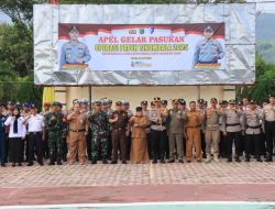 Polres Touna Gelar Apel Operasi Patuh Tinombala 2025, Wabup Surya Bacakan Amanat Kapolda Sulteng