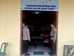 Polsek Tojo Gelar Patroli Dialogis, Jaga Keamanan Ibadah Gereja