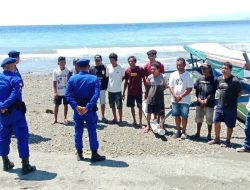 Polres Touna Lewat Satpolairud Ajak Masyarakat Pesisir Waspada Cuaca Ekstrem