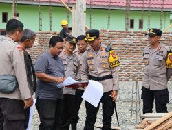 Demi Kesejahteraan Anggota, Kapolres Touna Pantau Progres Pembangunan Rumah Dinas di Polsek Ulubongka
